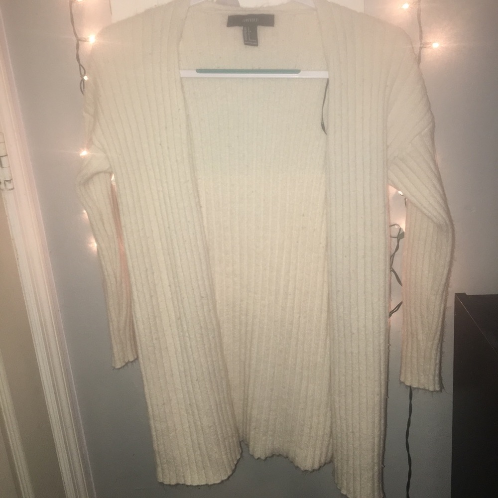 Forever 21 Cream Cardigan
